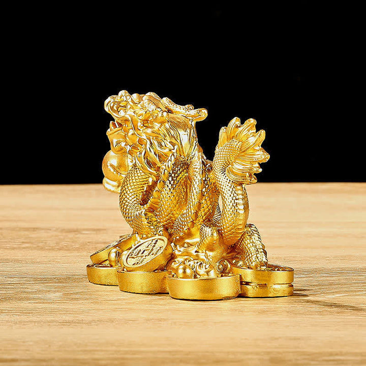 Drachen Figur Deko Kupfer Reichtum Symbol