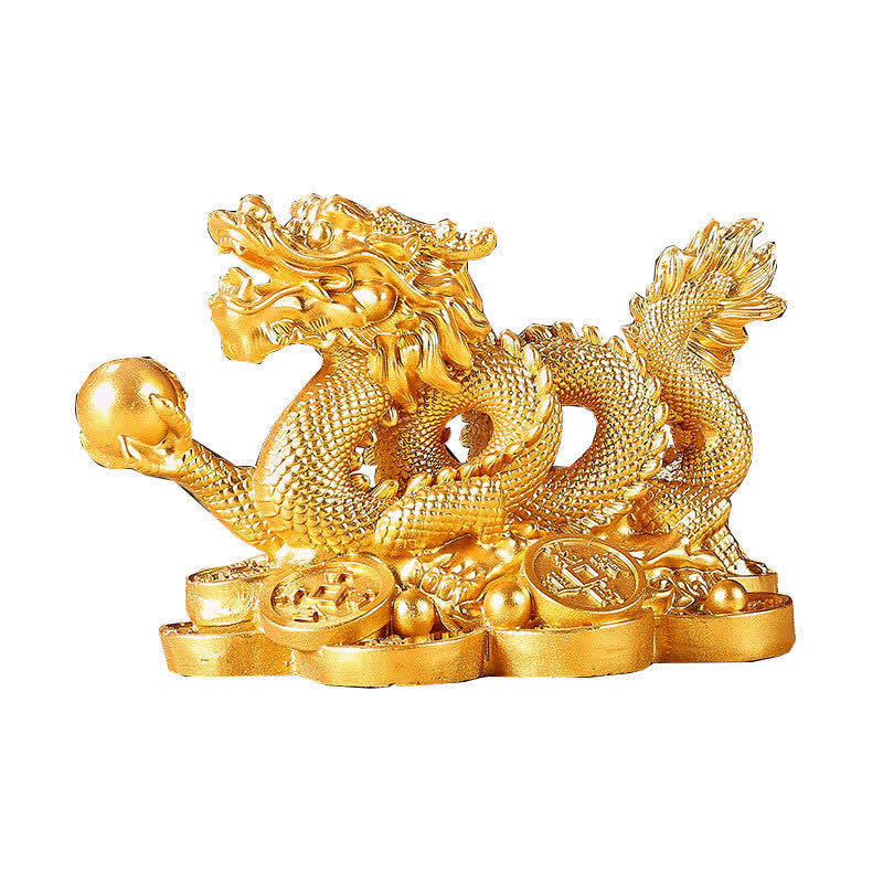 Drachen Figur Deko Kupfer Reichtum
