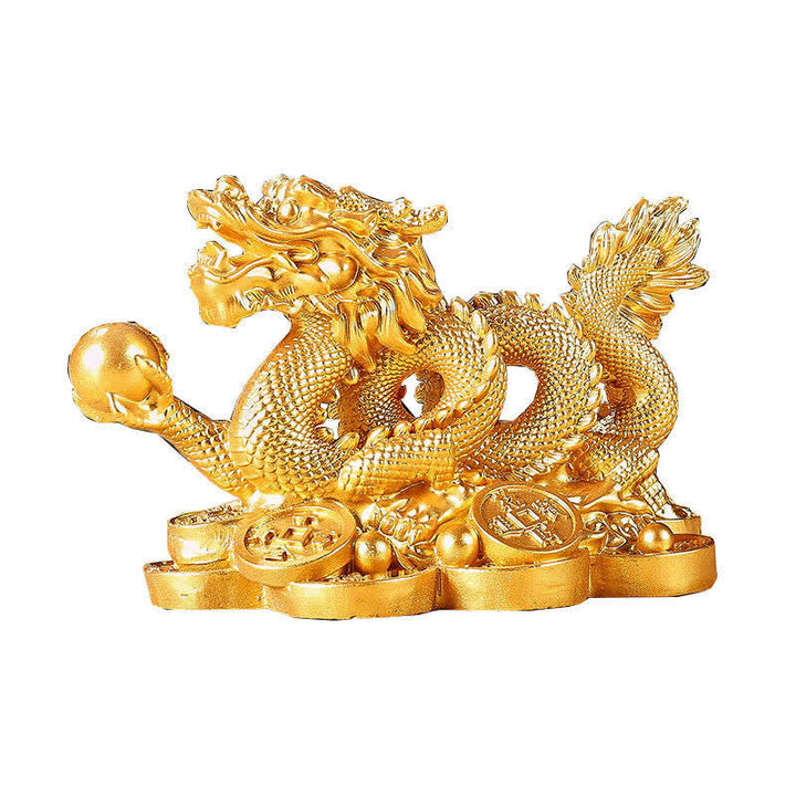 Drachen Figur Deko Kupfer Reichtum