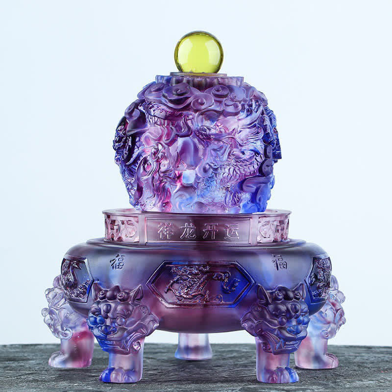 Drachen Figur Liuli Drehbar