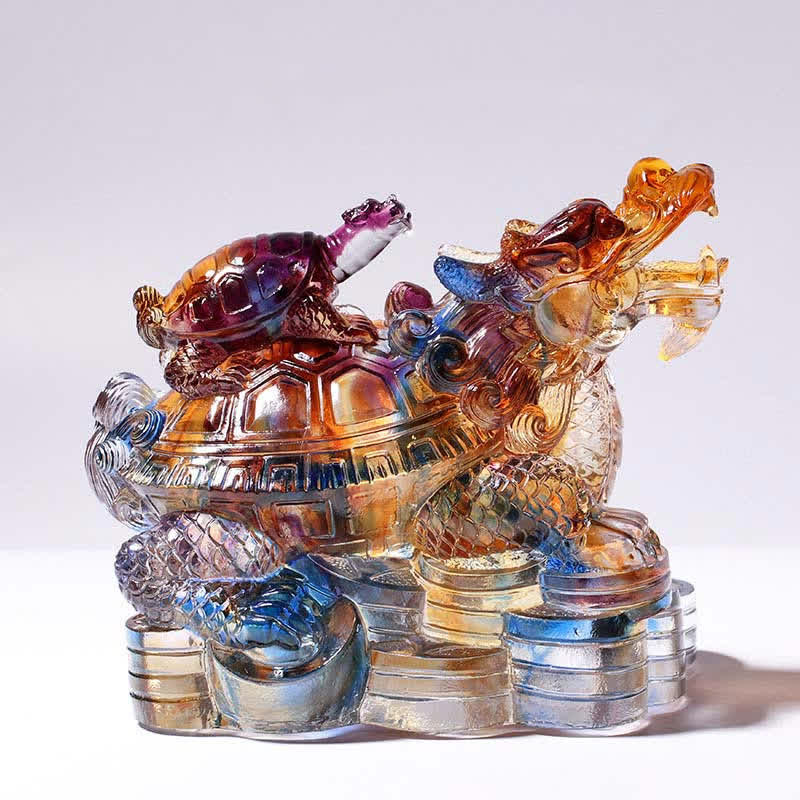 Drachen Figuren Deko Liuli Kristall Feng Shui