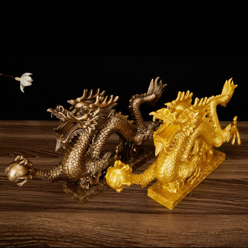 Drachen Figuren Deko Wolke Reichtum Feng Shui