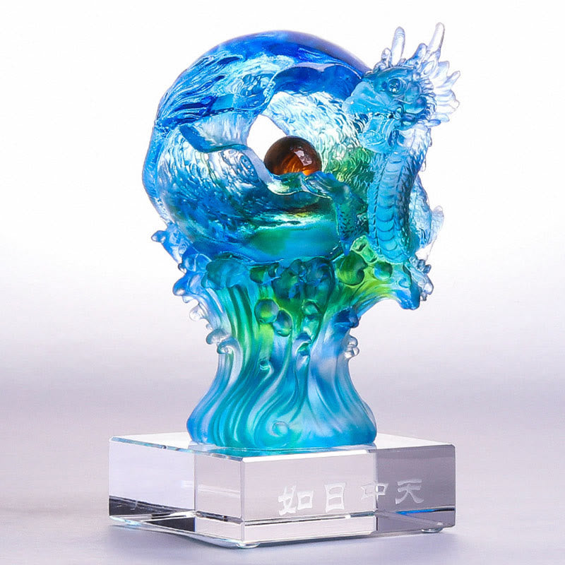 Drachen Figuren Liuli Azurdrache Feng Shui