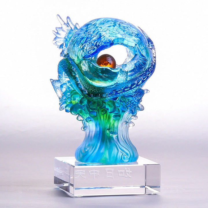 Drachen Figuren Liuli Azurdrache Glücksbringer