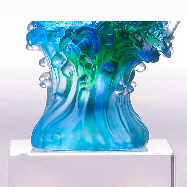 Drachen Figuren Liuli Azurdrache Statue