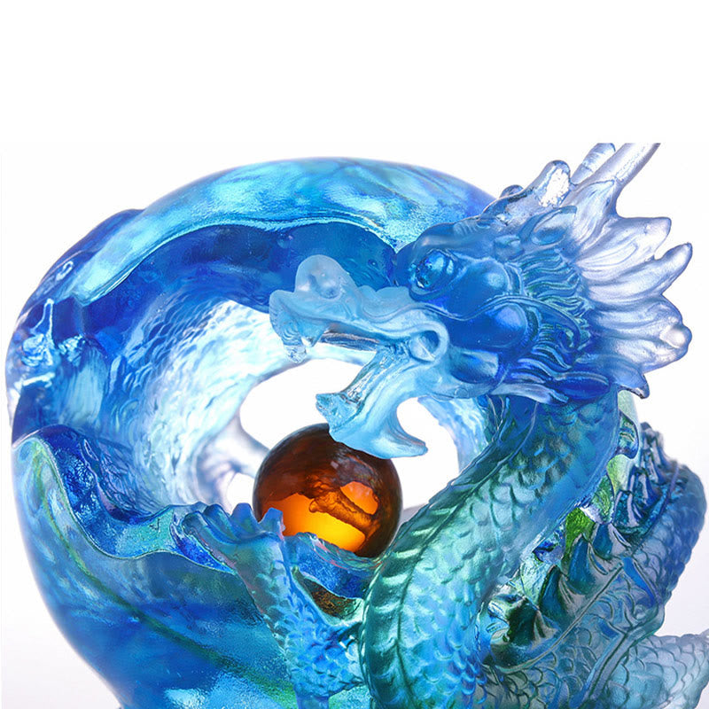 Drachen Figuren Liuli Azurdrache Wohnzimmer