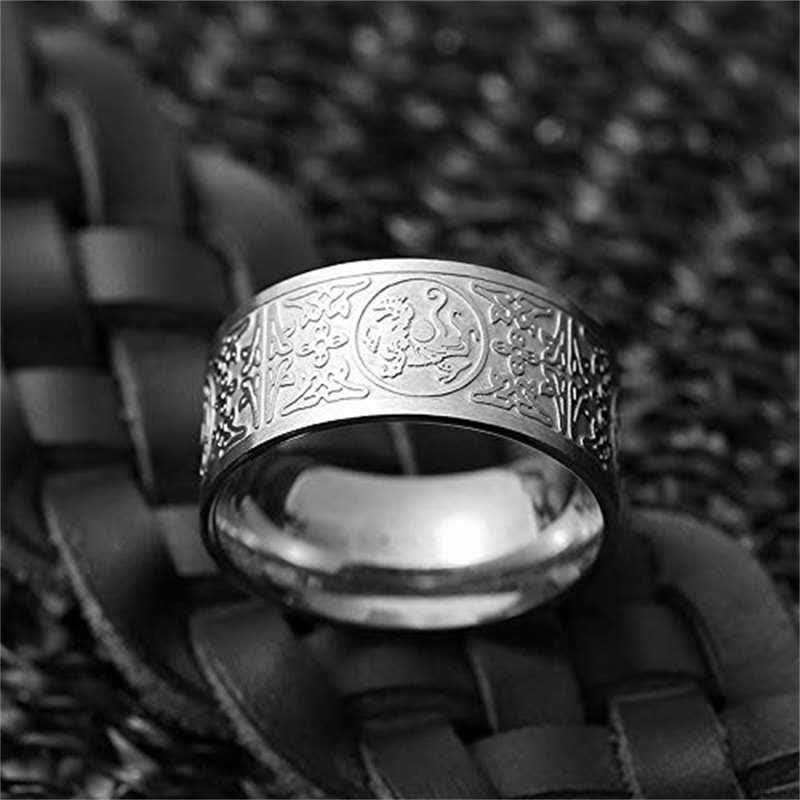 Ring Basalt Drachen Tiger Suzaku – Erfolg & Glück Fengshui Schutz