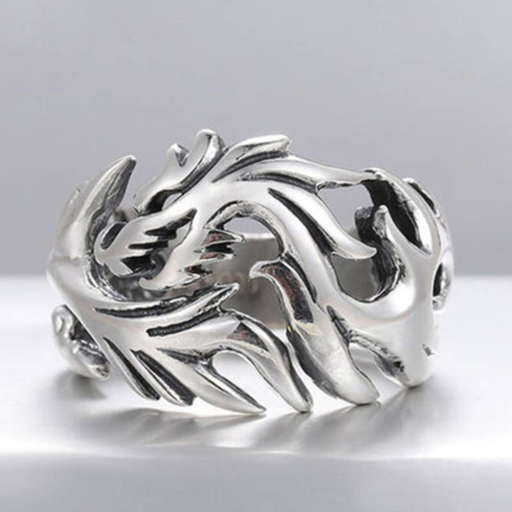 Drachen Ring Silber Feng Shui Schutz Stärke Glück Fingerring