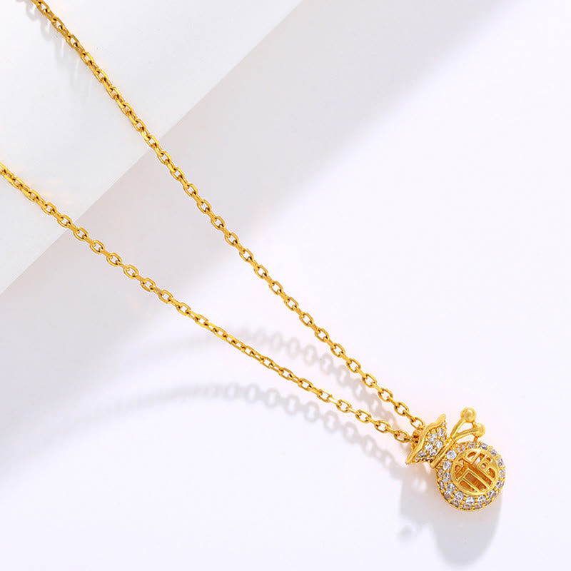 Kette Goldplated Fu-Münze – Wohlstand & Segen – Bild 4 – Goldplated Kette mit Fu-Münze Anhänger Wohlstand Segen Symbol Schmuck