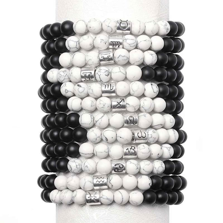 Armband Sternzeichen Weißer Türkis - Reichtum & Glück