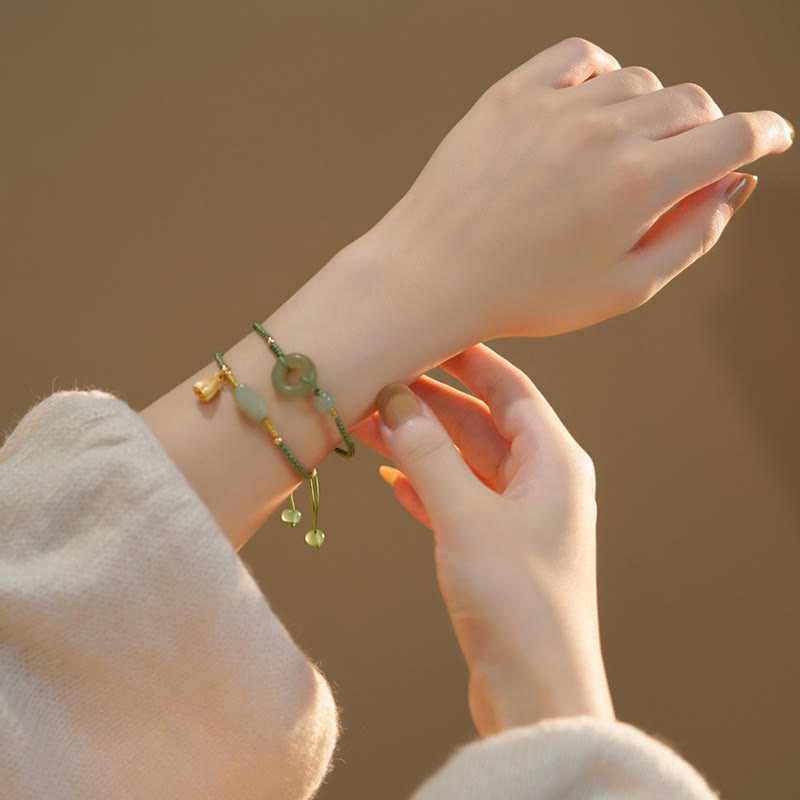 Armband Jade Lotus – Glück & Frieden