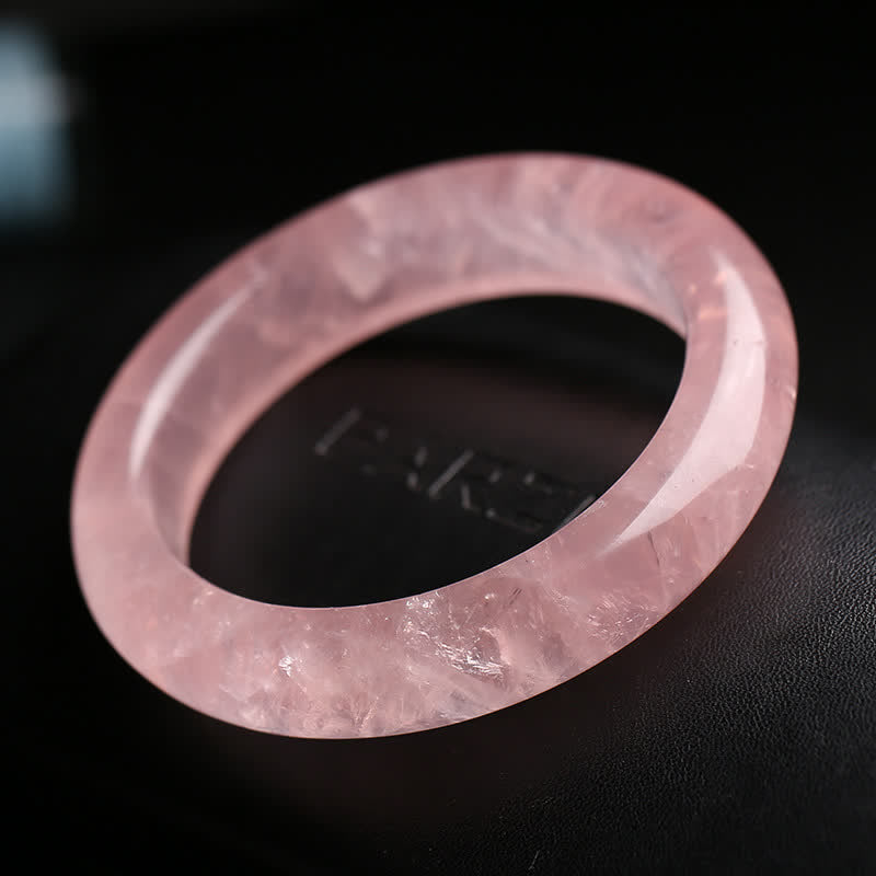 Armband Rosenquarz – Liebe Energie zartes Rosa Naturstein poliert glänzend