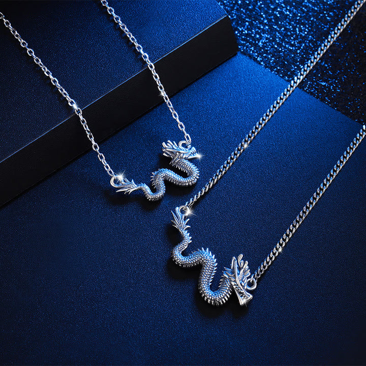 Anhänger Kette Sterling-Silber Drachen – Schutz
