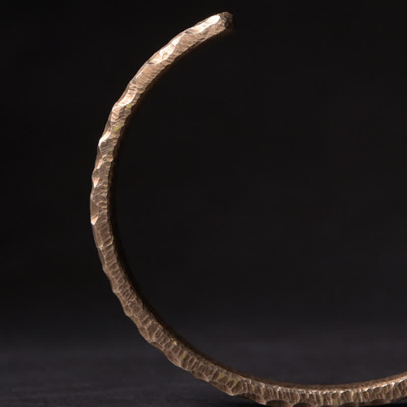Armband Kupfer – Wohlstand glänzend gekrümmt elegantes Design Naturmaterial