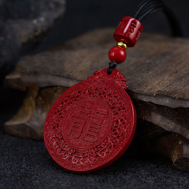 Armband Drache Zinnober Rot - Schutz Glück