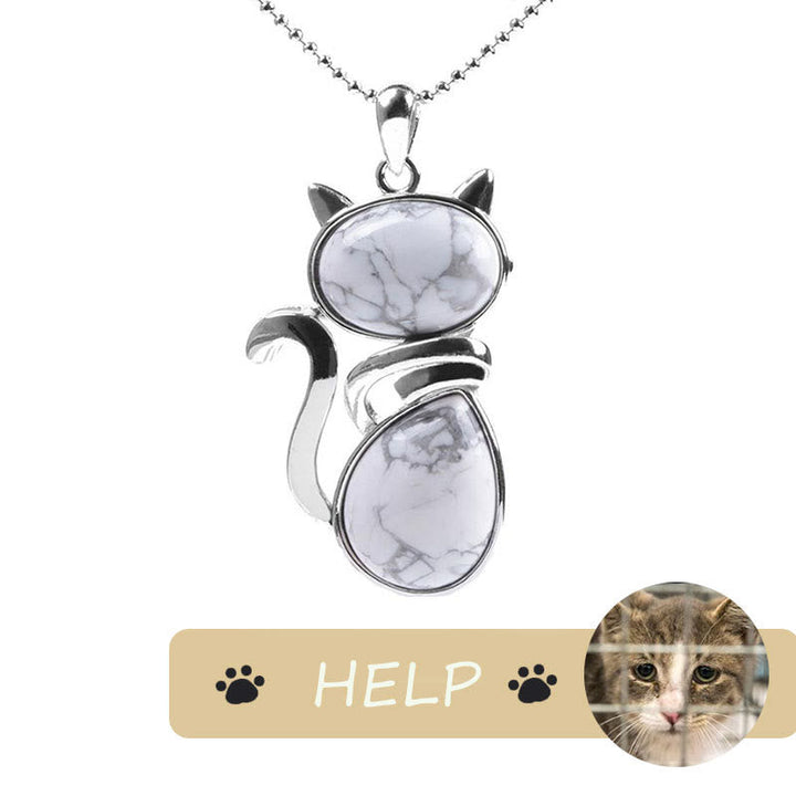 Kette Kristall Katze – Schutz & Glück | Zen Spirit