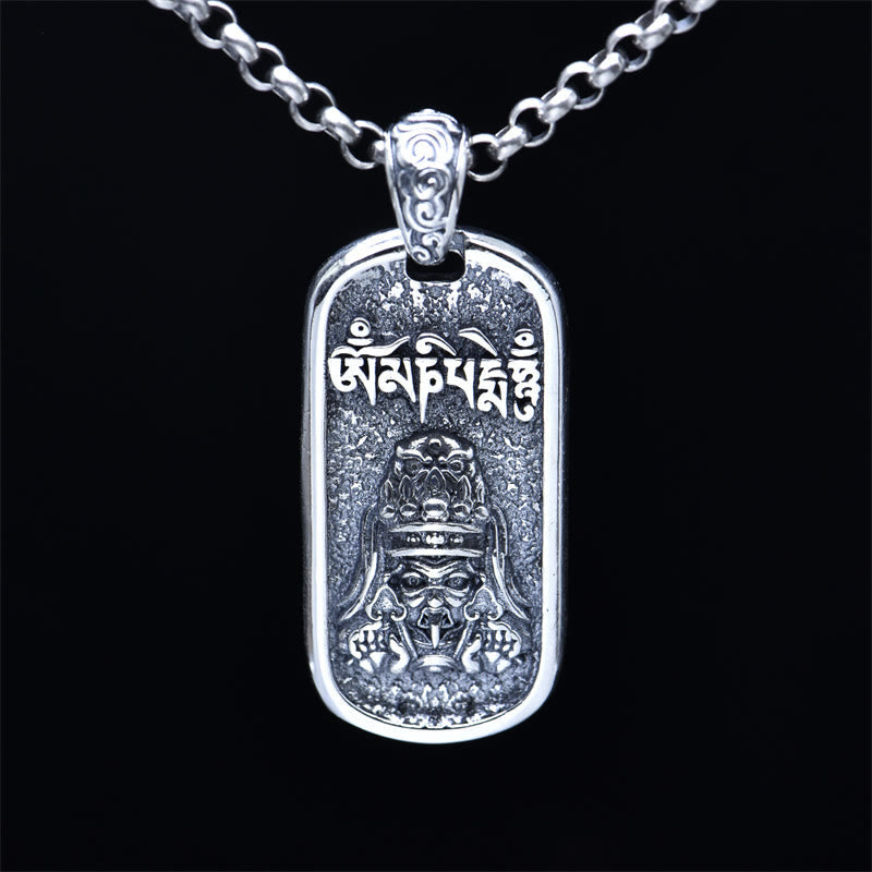 Kette Sterlingsilber, Anhänger, Buddhismus, Tibetisch, Silber