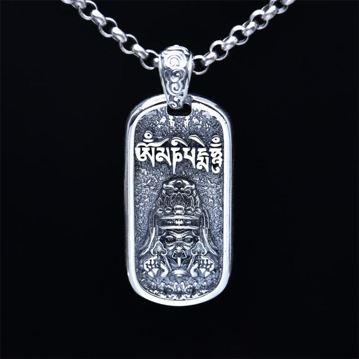 Kette Sterlingsilber, Anhänger, Buddhismus, Tibetisch, Silber