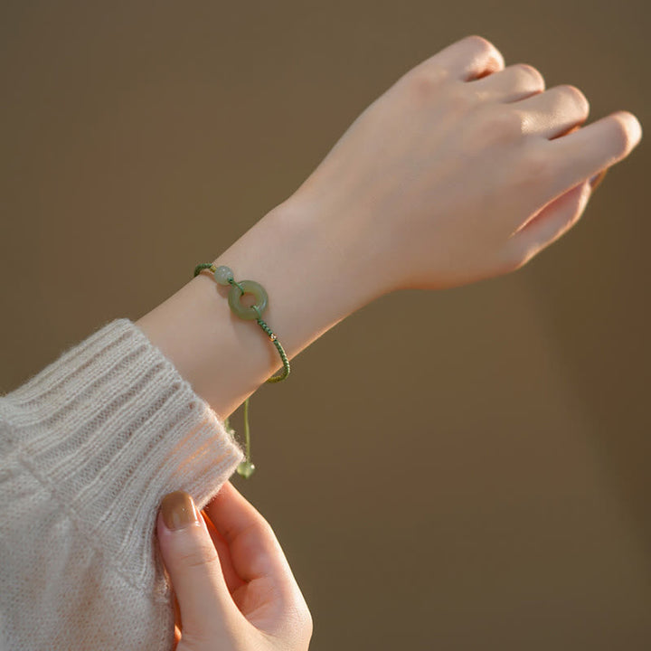 Armband Jade Lotus – Glück & Frieden