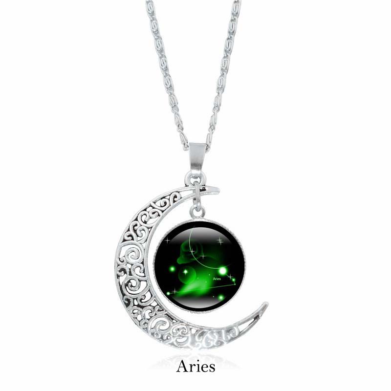 Kette Obsidian Sternzeichen Mond – Schutz & Harmonie | Zen Spirit