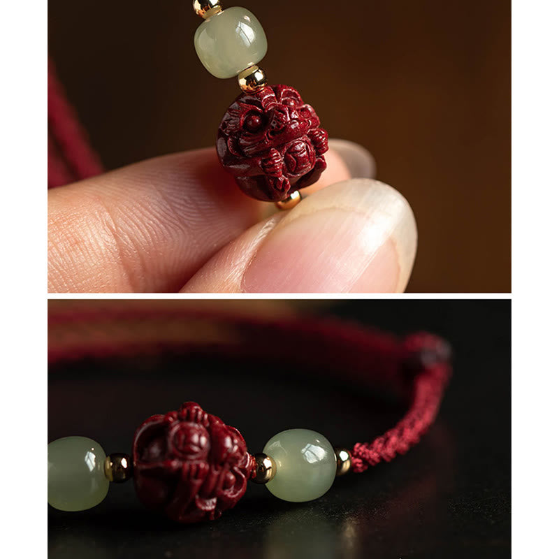 Armband Chinesischer Tierkreis - Hetian Jade
