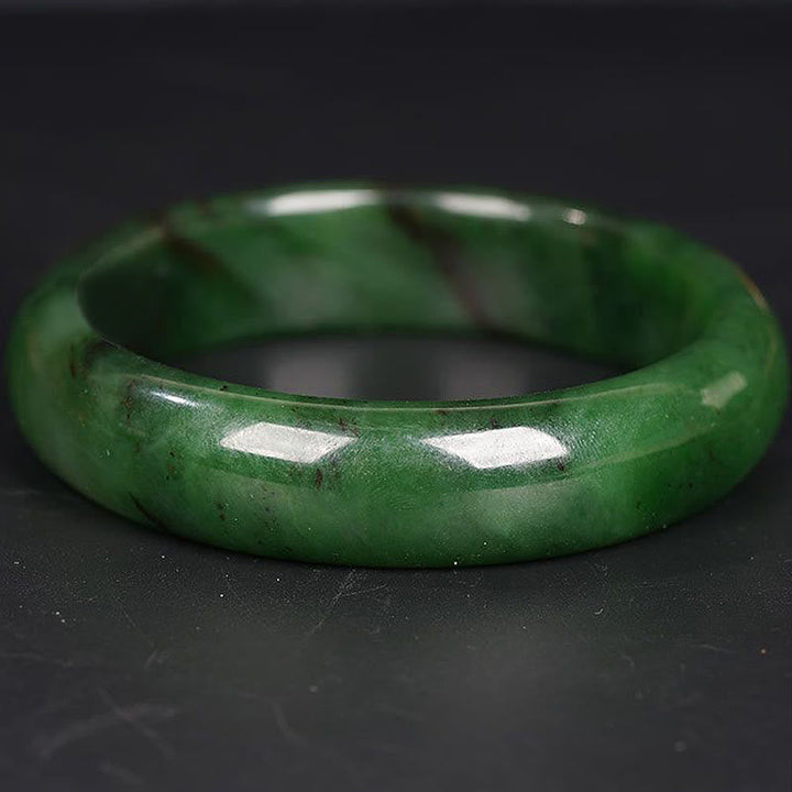 Armband Cyan Jade glänzend poliert grüner Naturstein elastisch tragbar