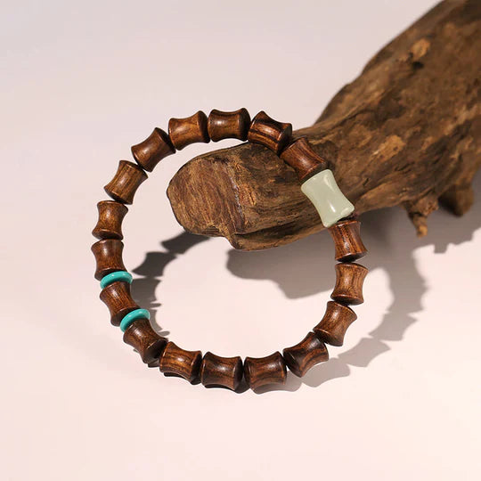 Armband Rosenholz Fu-Zeichen