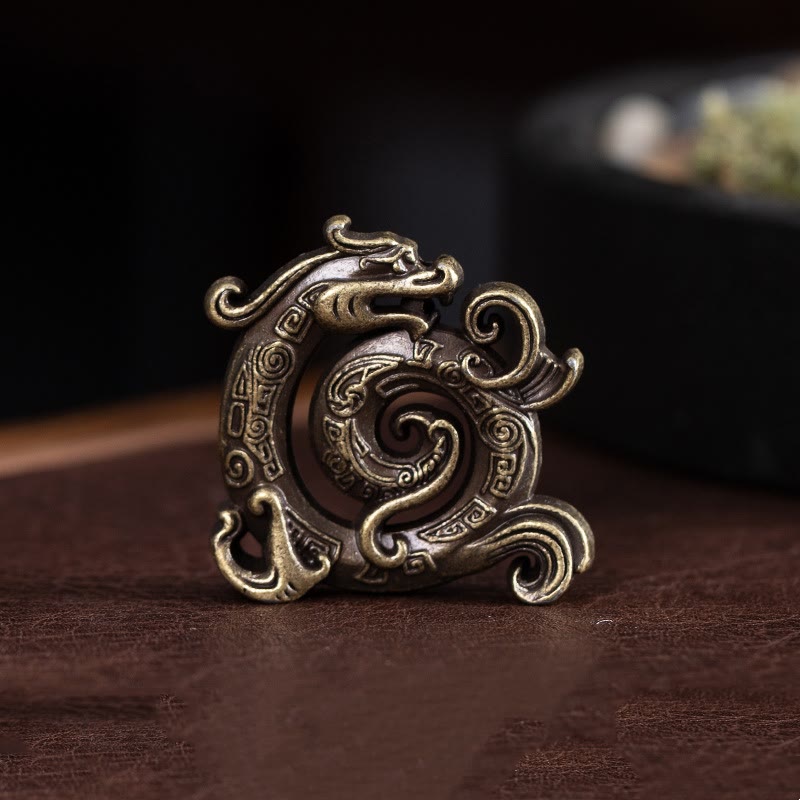 Räucherstäbchen Schale Mini Drache Legierung Bronze Drache