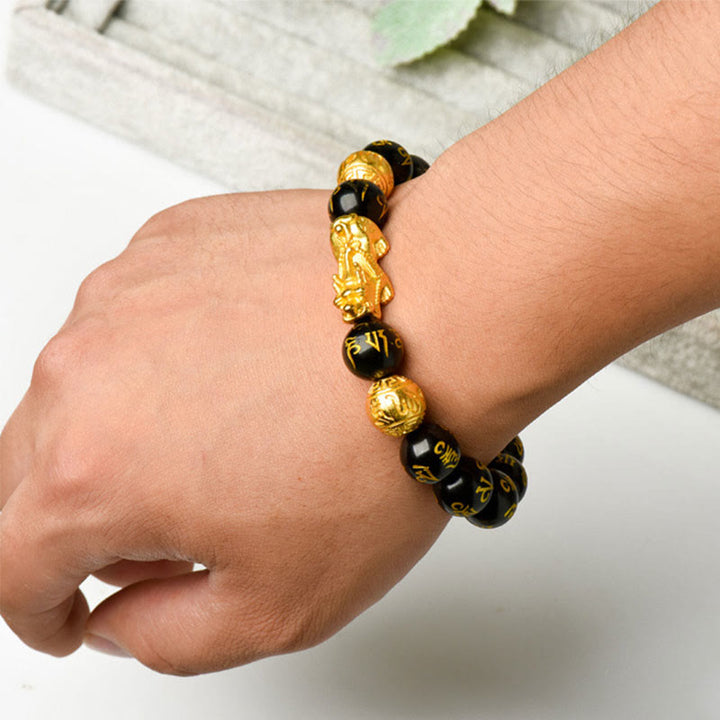 Armband Pi Xiu Obsidian - Feng Shui & Wohlstand