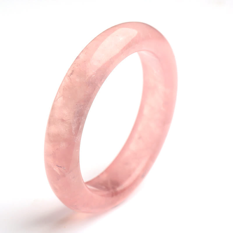 Armband Rosenquarz – Liebe Energie, rosa Naturstein, glänzend, elegant