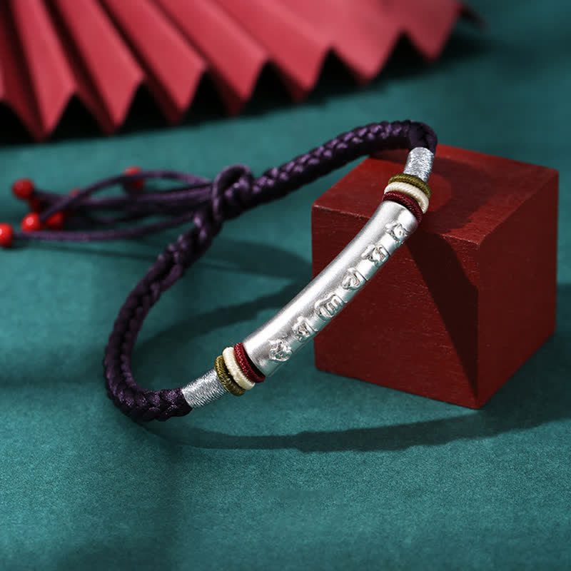 Armband 925 Silber Om Mani Padme Hum – Schutz & Stärke