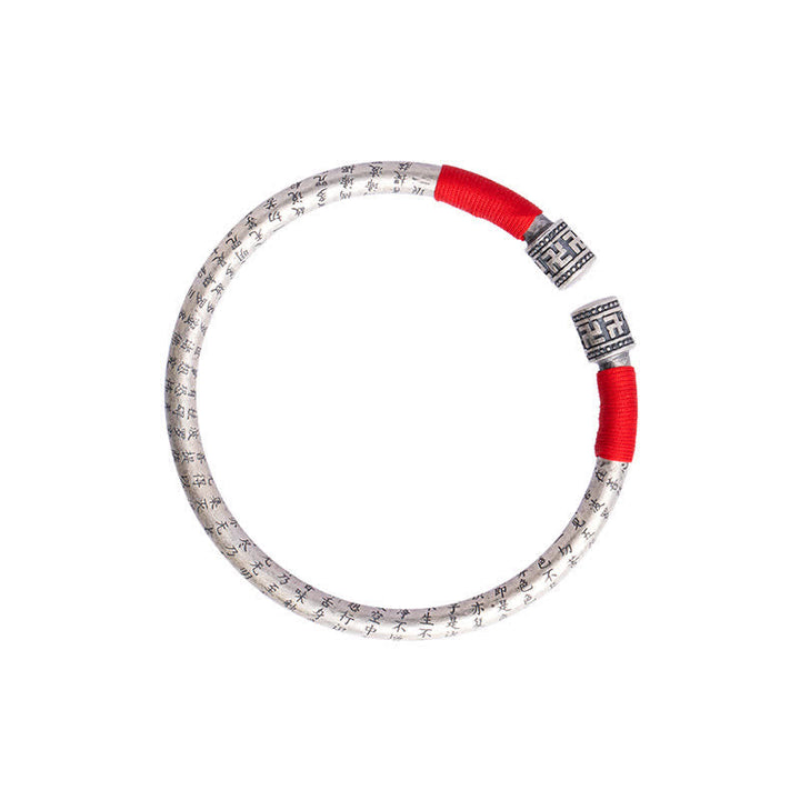 Armband Om Mani Padme Hum Glück Rotband Tibet