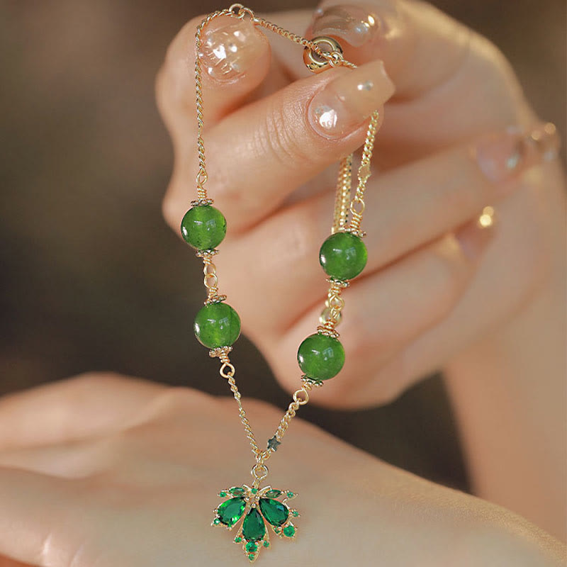 Grünes Jade Armband – Stärke & Mut & Energie elegantes Schmuckstück