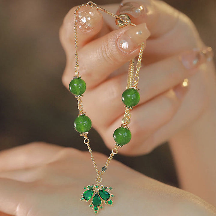 Grünes Jade Armband – Stärke & Mut & Energie elegantes Schmuckstück