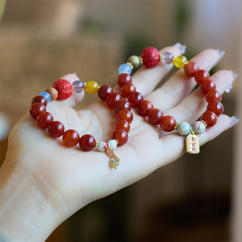 Armband Roter Achat – Frieden & Stärke