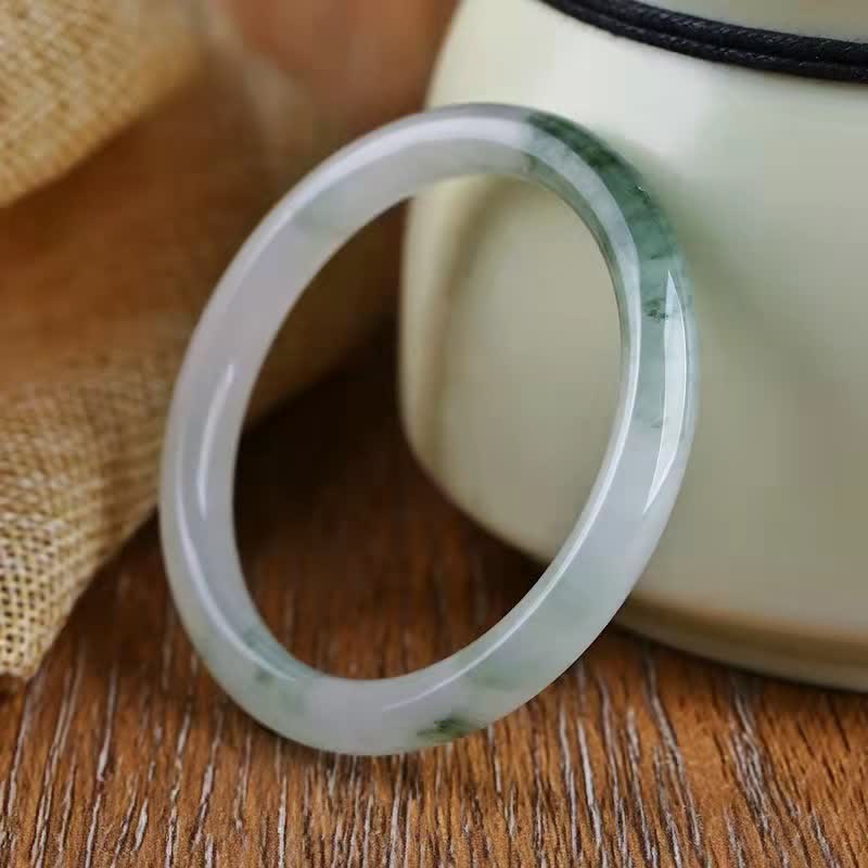 Jadegrünes Armband Jade – Glück & Fülle Harmonie eleganter Naturstein elastisch
