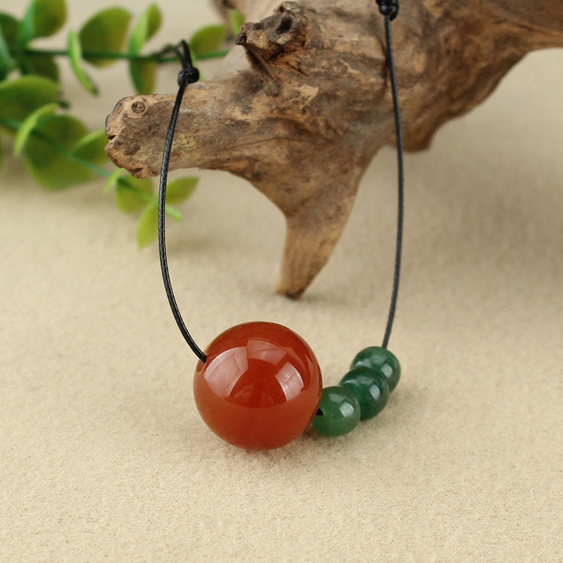 Kette Roter Achat Aventurin – Gelassenheit