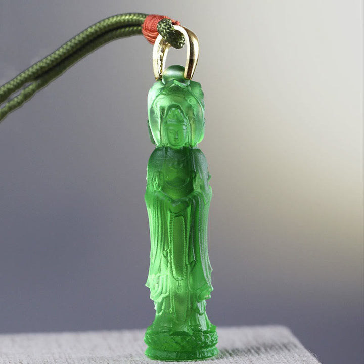 Kette Liuli Avalokitesvara Buddha Harmonie Grün