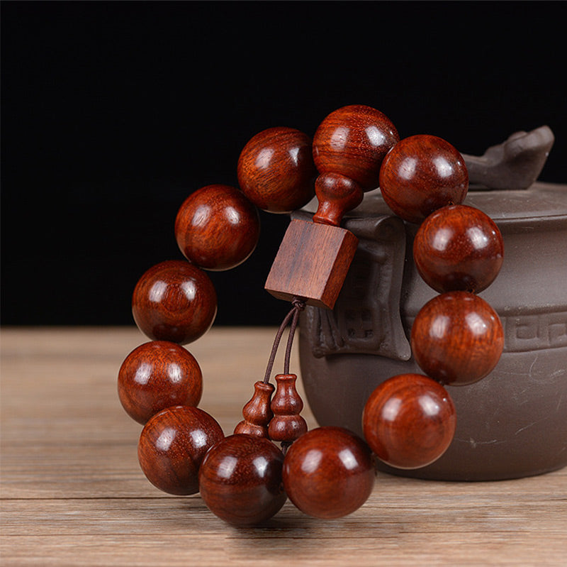 Armband Rotes Sandelholz – Tibetisches "Relaxation"