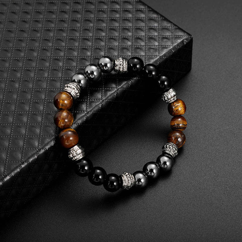 Armband Tigerauge Hämatit Glück Heilung