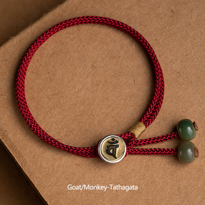 Armband Sternzeichen Talisman Rot Schnur Handgemacht