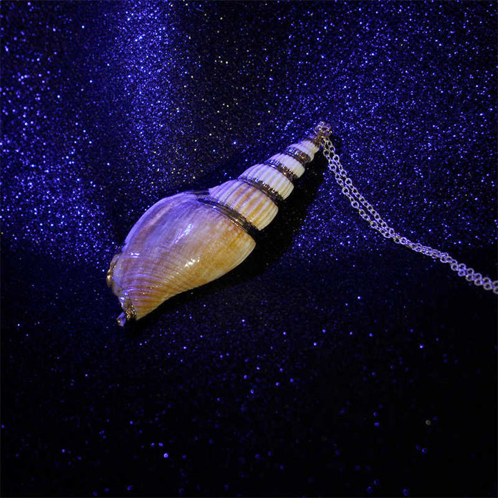 Shankha Kette Glück Naturmuschel Schmuck