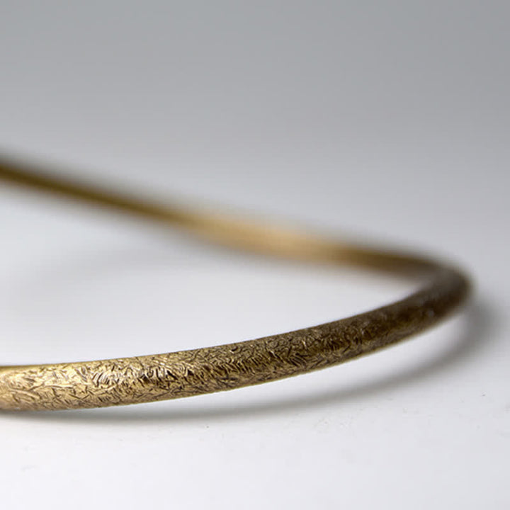 Kupfer Armband mit strukturierter Oberfläche elegant geschwungen Glück Segen