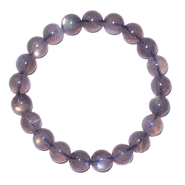 Armband Mondstein Mond – Ruhe lila Perlen elastisch natürlich glänzend