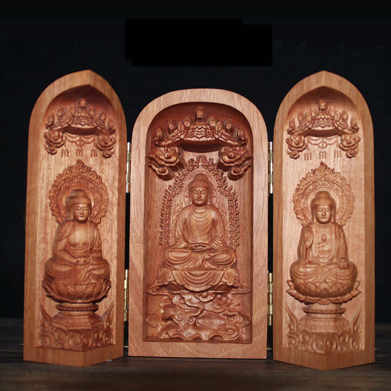 Guanyin Statue Drei Buddha