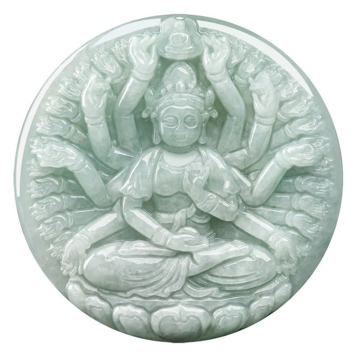 Kette Jade Tausend-Hand Guan Yin Segen