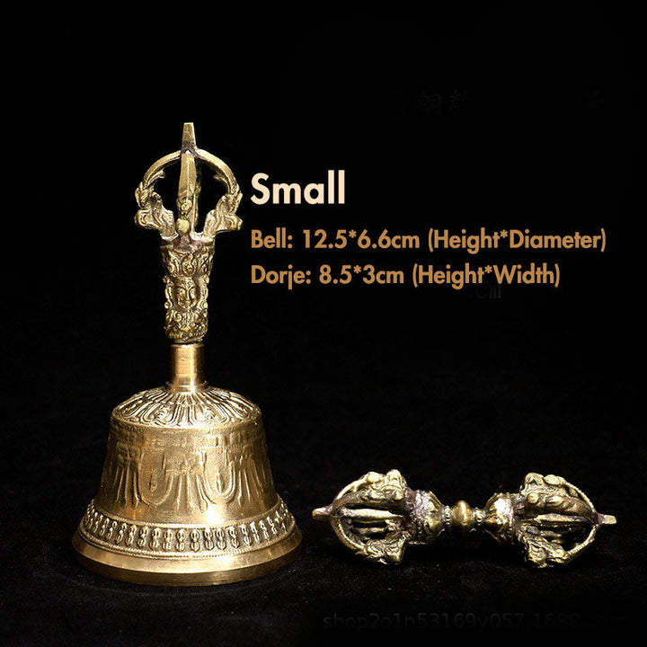 Meditation Mit Klangschale Glocke Dorje Gold / Klein