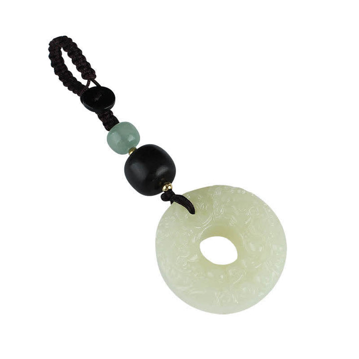 Schlüsselanhänger Pixiu Jade Wohlstand Frieden Feng Shui Glücksbringer spirituell