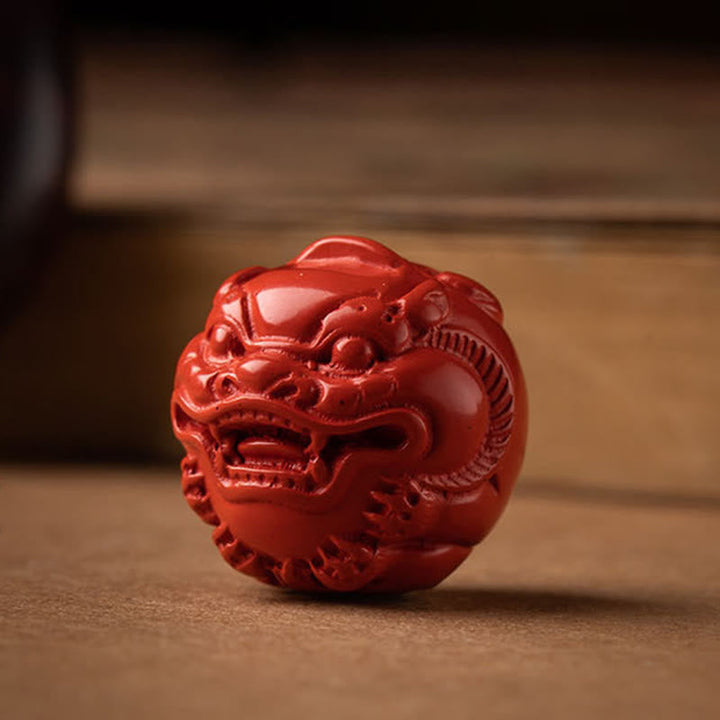 Pixiu Schlüsselanhänger Anhänger roter Zinnober Feng Shui Schutz Glücksbringer spirituell