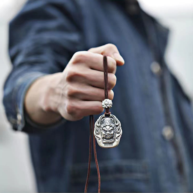 Erwachsene Buddha Anhänger Kette Silber Schmuck